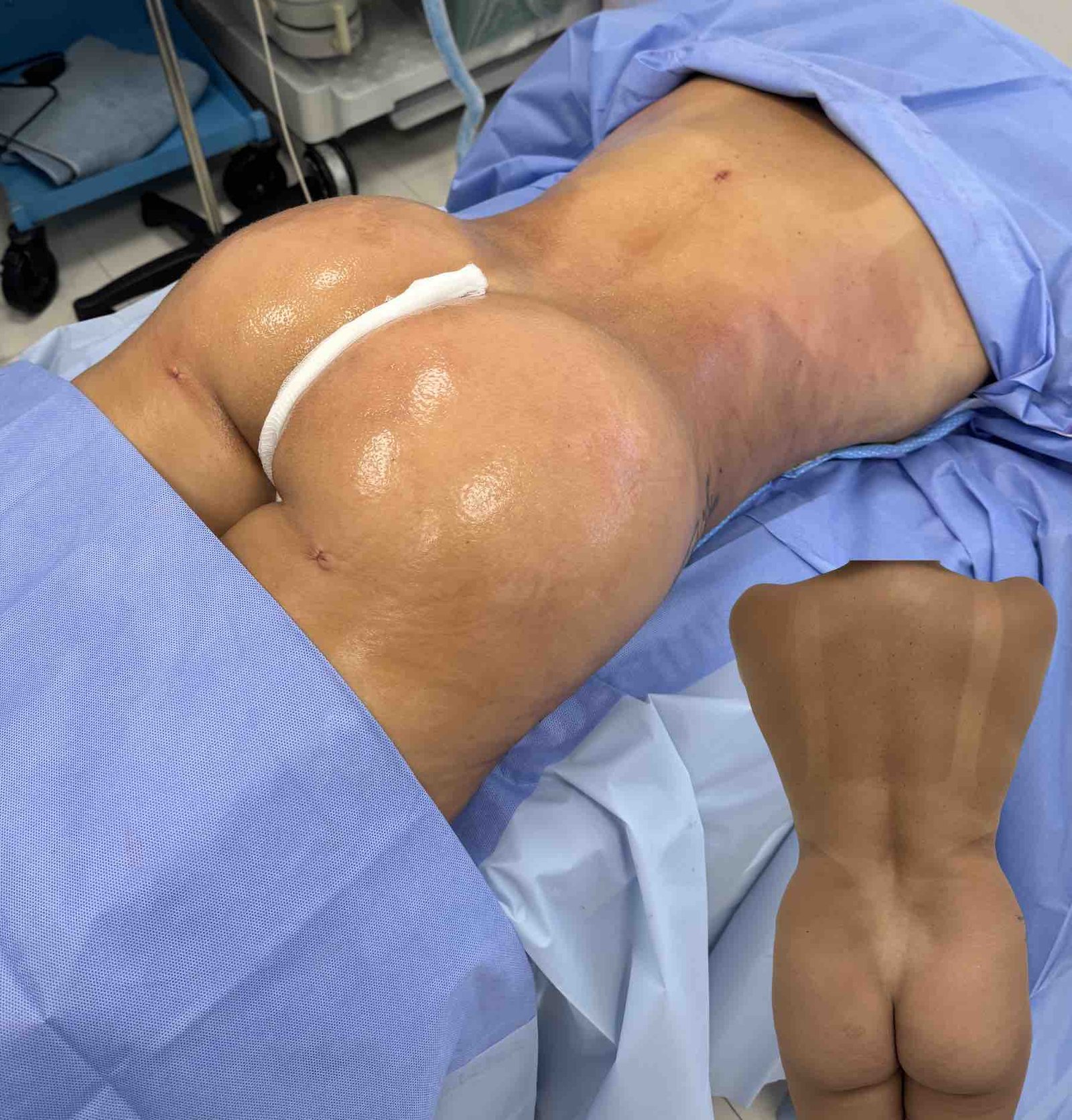 woman after a bbl in miami