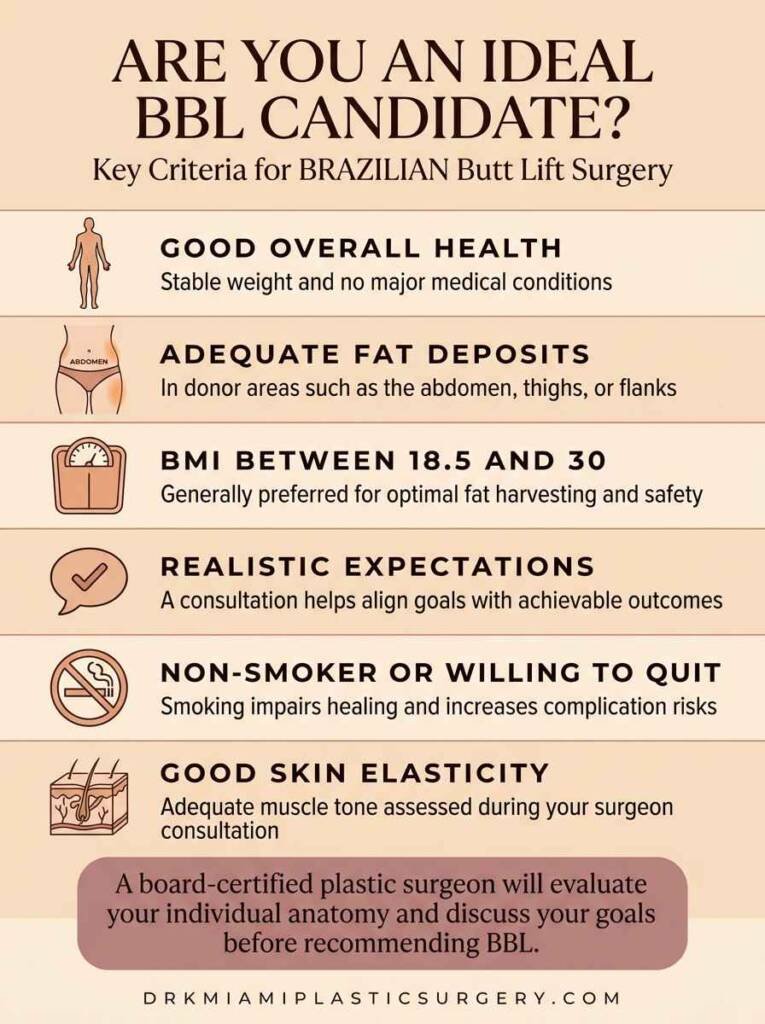 BBL ideal candidate checklist