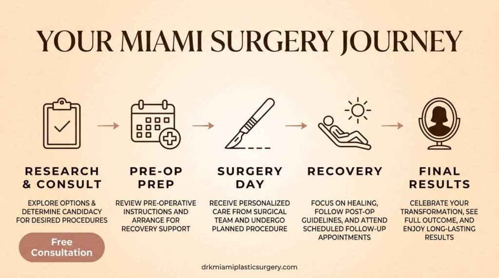 Step-by-step guide to the plastic surgery patient journey in Miami