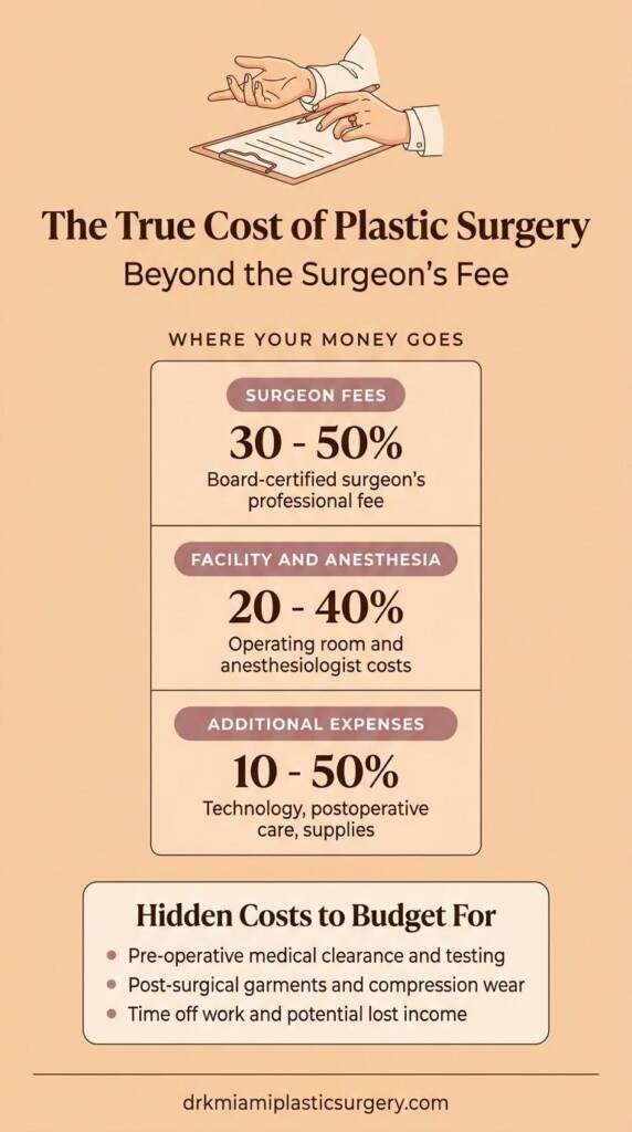 breaking down the true cost components of plastic surgery beyond surgeon fees