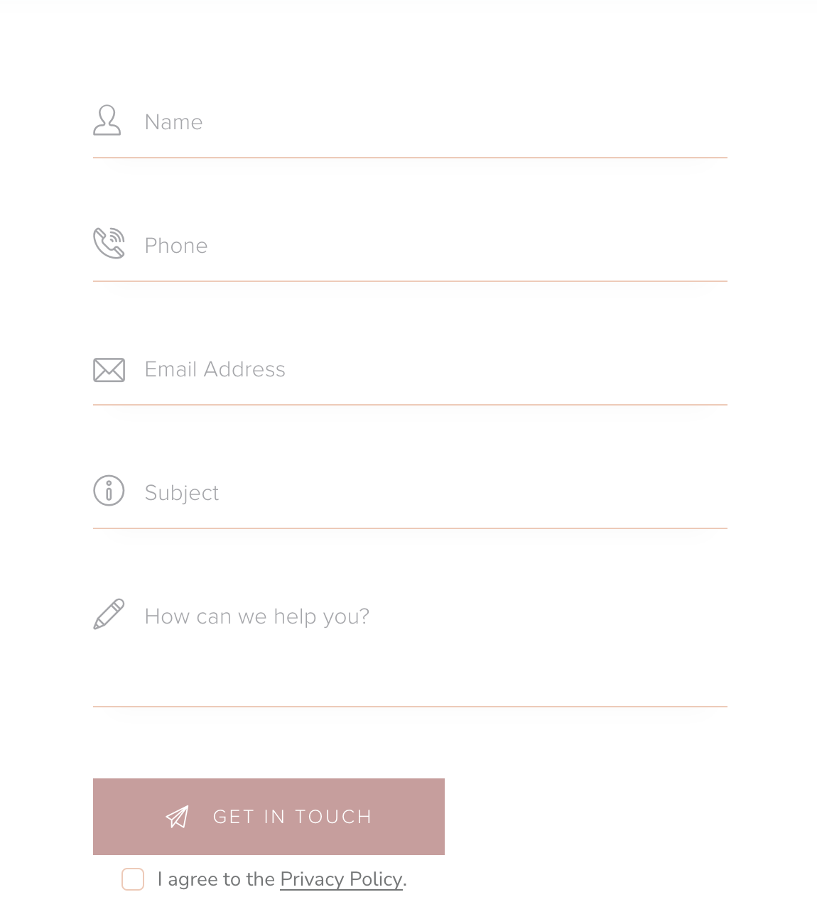 contact us form