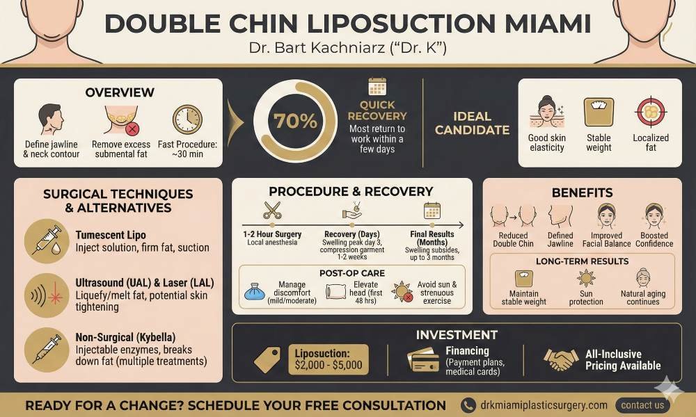 Double Chin Liposuction Miami Infographics