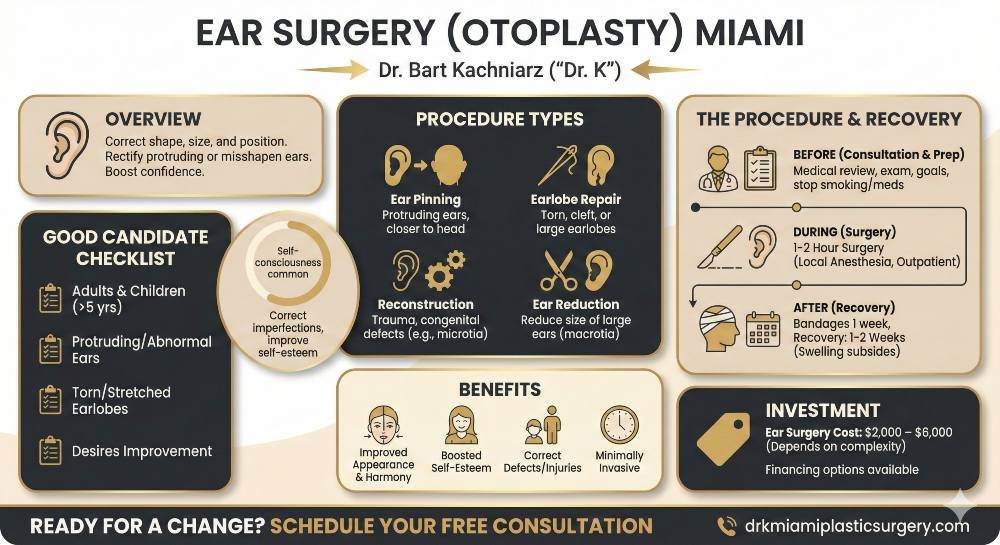 Ear Surgery Miami Infographics