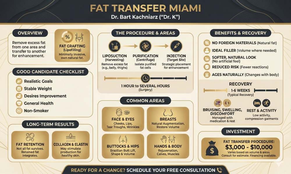 Fat Transfer Miami Infographic