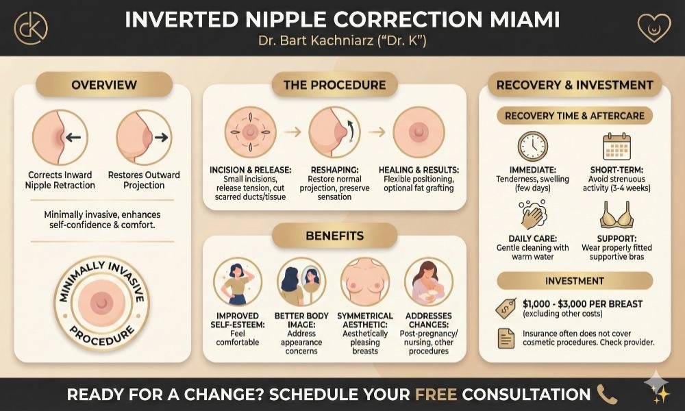 Inverted Nipple Correction Miami infographics