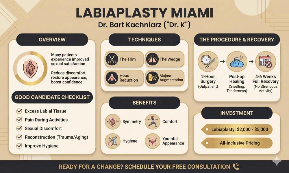 Labiaplasty Miami infographics