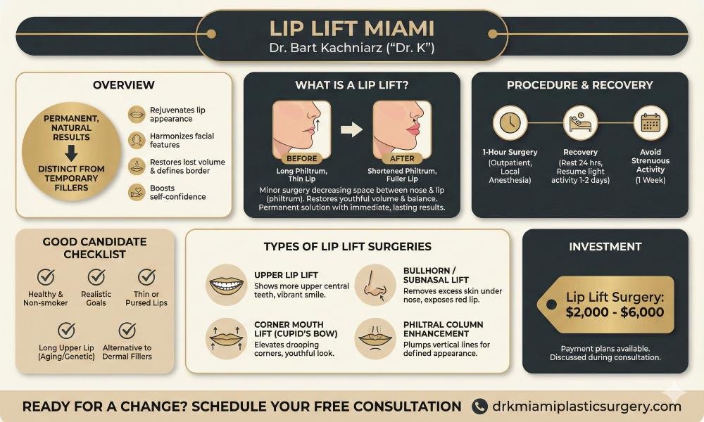 Lip Lift Miami Infographics