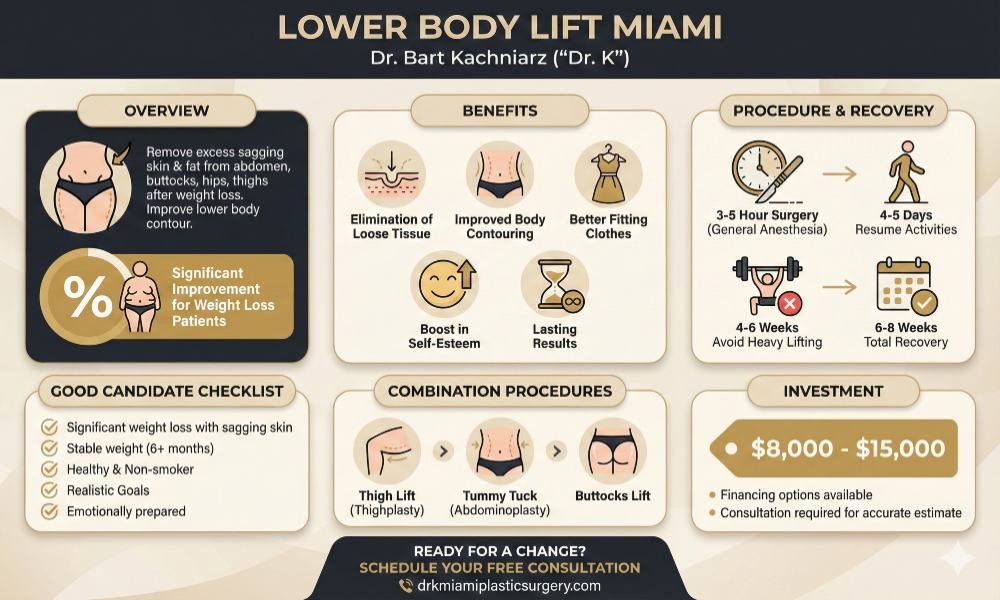 Lower Body Lift Miami infographics