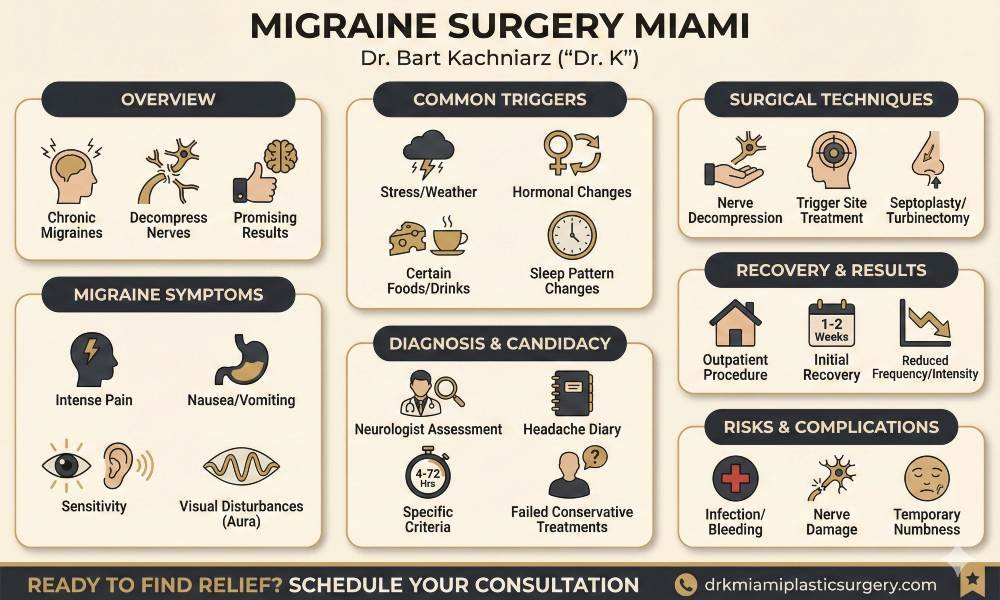 Migraine Surgery Miami infographics