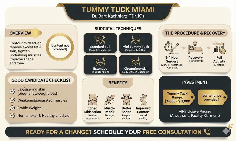 Tummy Tuck Miami Infographic