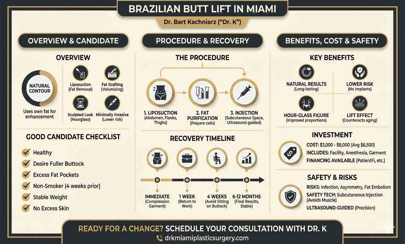 Brazilian Butt Lift in Miami - infographic