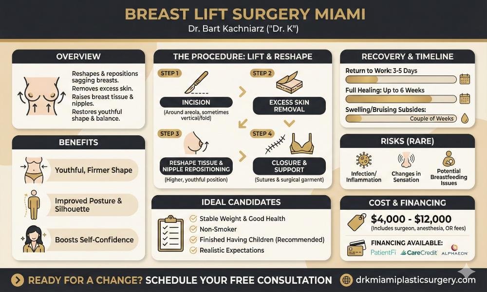 Breast Lift Surgery Miami infographic