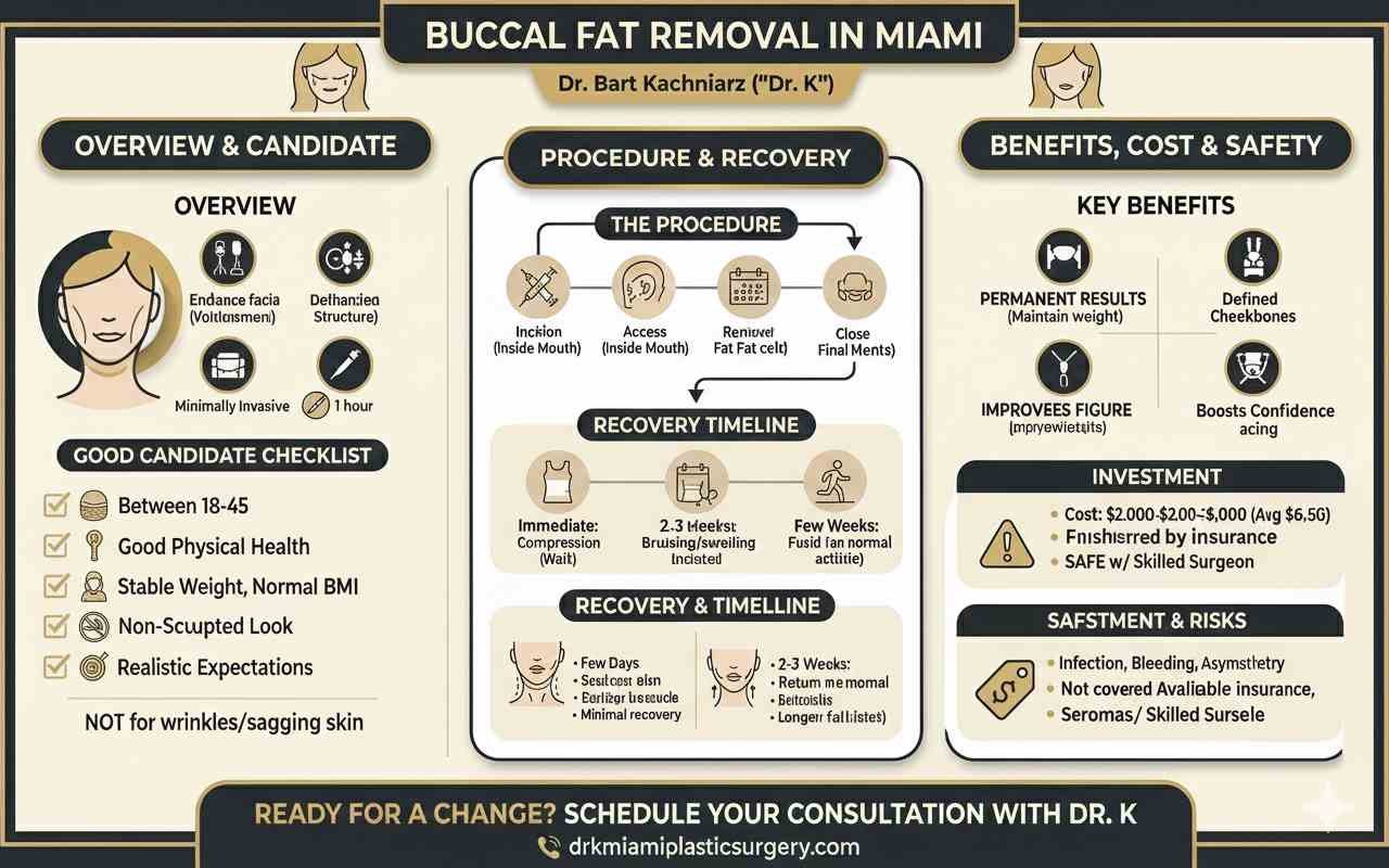 Buccal Fat Removal Miami infographic