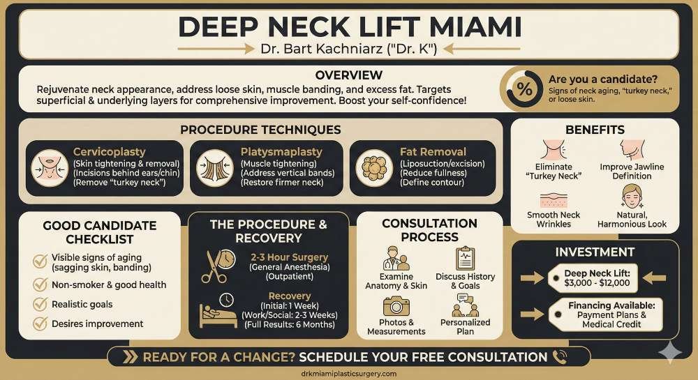 Deep Neck Lift Miami Infographics