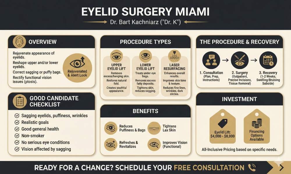 Eyelid Surgery Miami Infographics