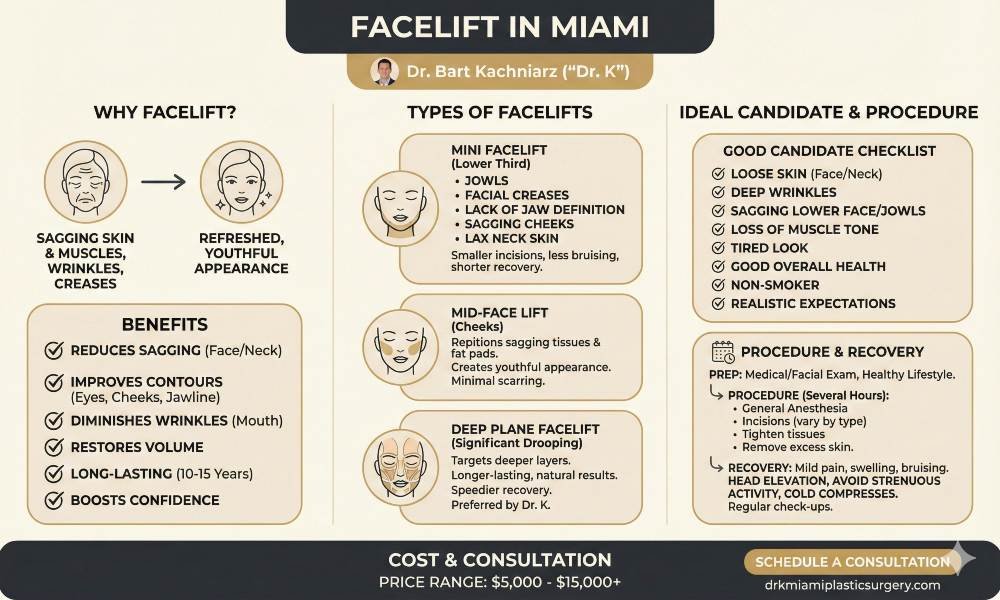 FACELIFT IN MIAMI infographic