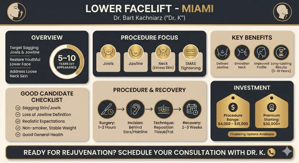 Lower Facelift Infographics