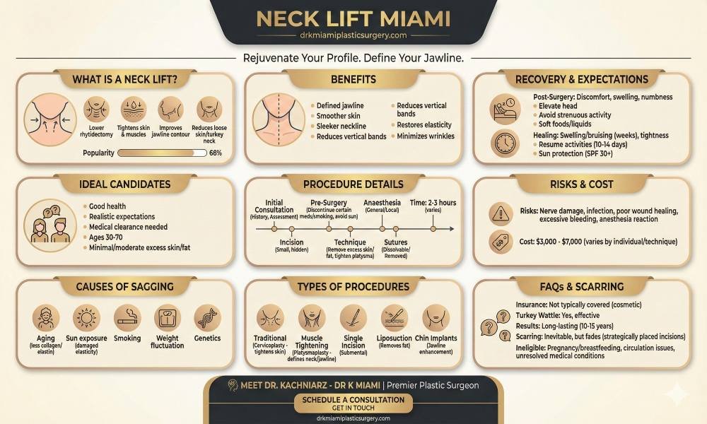 Neck Lift Miami Infographic