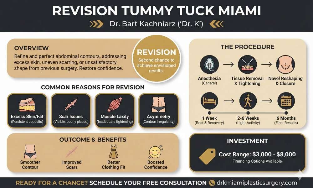 Revision Tummy Tuck Miami infographics