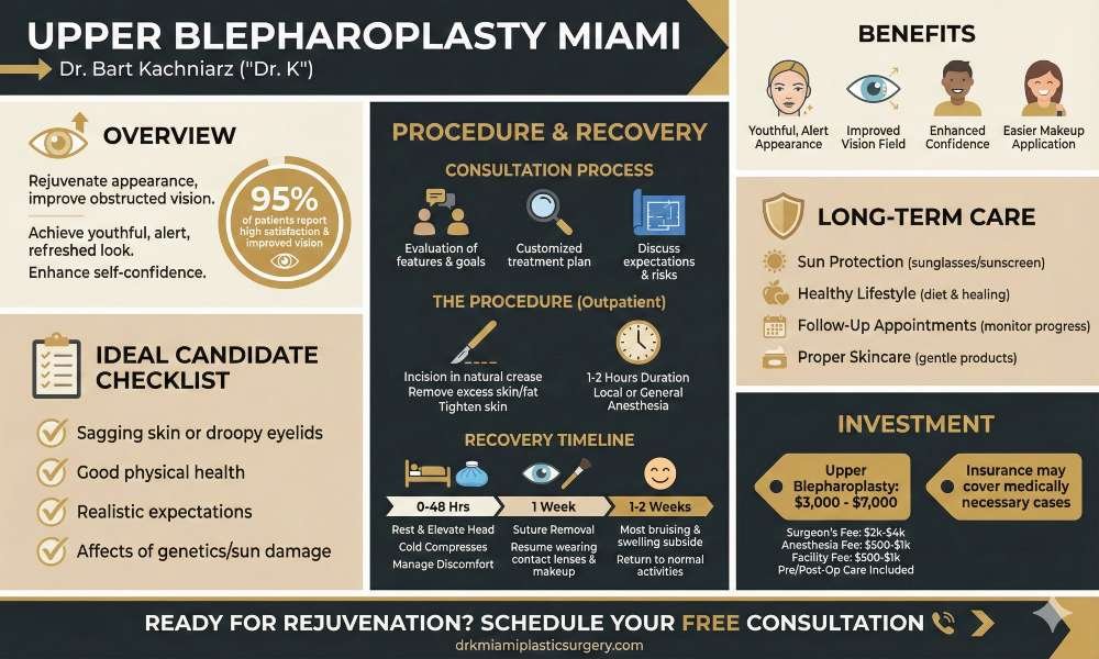Upper Blepharoplasty Infographics