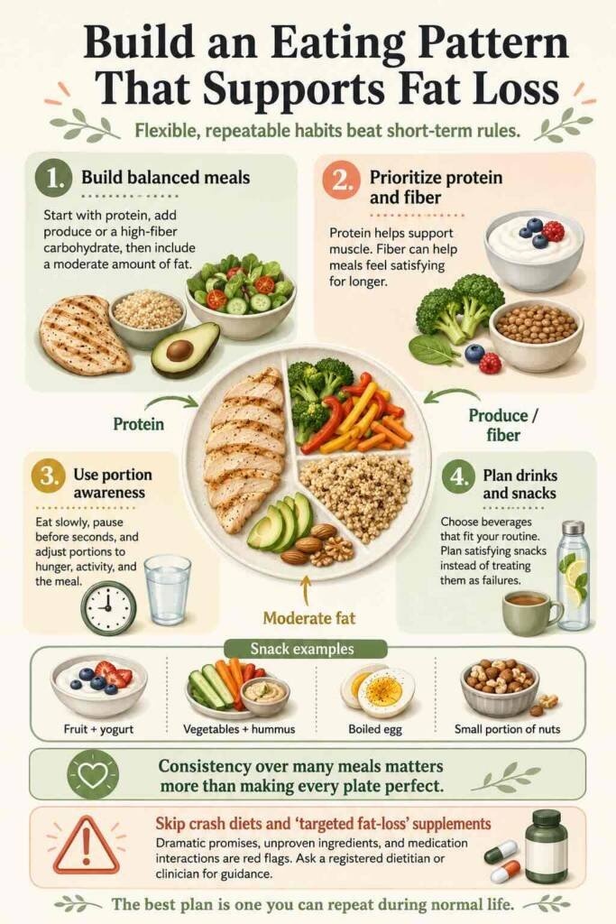 Flexible eating for sustainable fat loss  